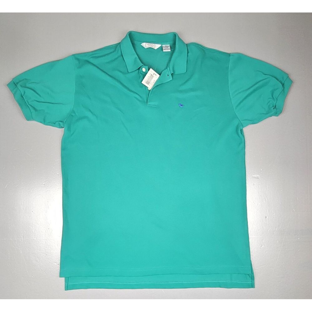 The Men's Store At Sears Polo Shirt Mens XLT. Vintage Collared Teal Green‎ NWT.